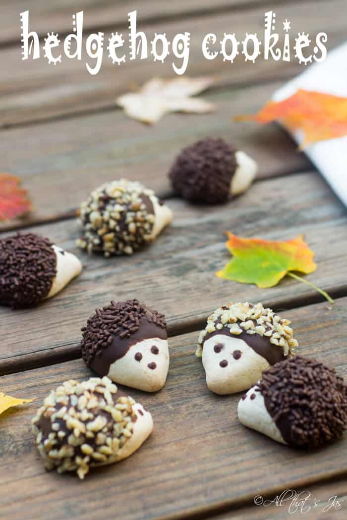 Adorable and delicious hedgehog cookies