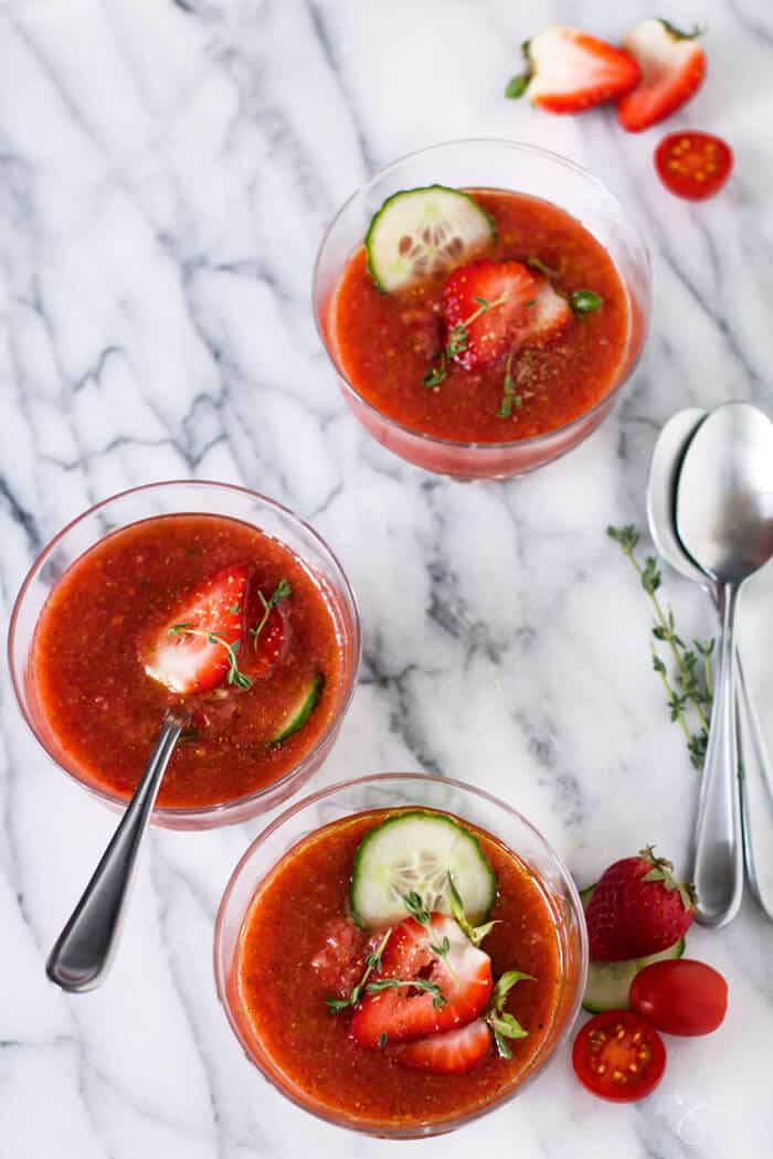 Delicious recipe for chilled soup from Spain, aka gazpacho.